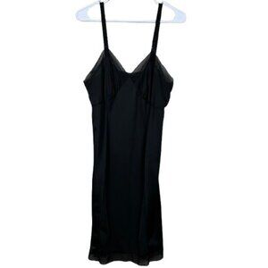 VTG Penneys Gaymode Union Made Babydoll Slip Dress Black 36 Coquette Cottagecore